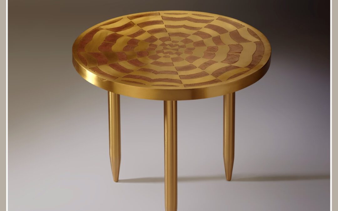 ROUND CHEQUERED TABLE