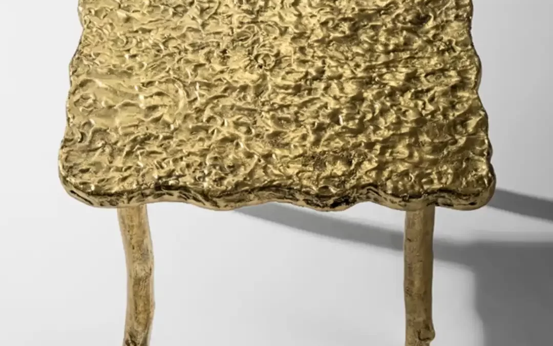 RECTANGULAR BRASS TABLE
